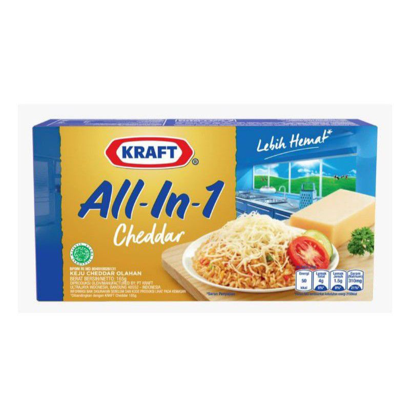 KRAFT KEJU CHEDDAR ALL IN 1 KEJU OLAHAN 165gr