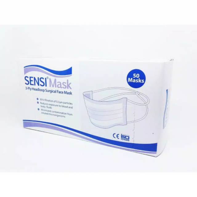 SURGICAL MASK EARLOOP DAN HEADLOOP MASKER BEDAH ORIGINAL