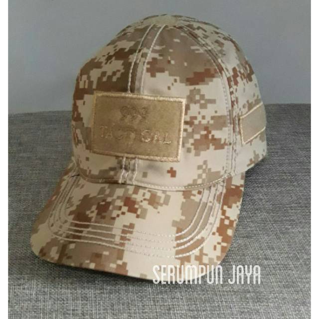 TOPI ARMY VELCRO TACTICAL KREM