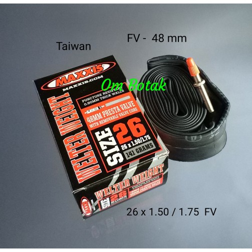 Ban Dalam Maxxis 26 X 1.50 - 1.75 Presta 48Mm Sepeda Mtb