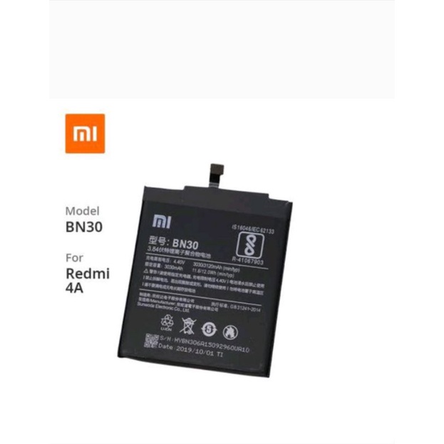 BATERAI BATRE XIAOMI REDMI 4A BN30 ORIGINAL