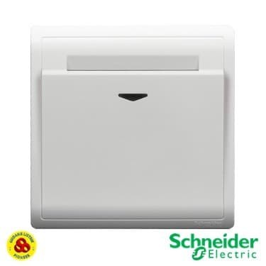 Schneider Saklar Kartu E8231Ekt We Pieno Hotel Key Card Switch White