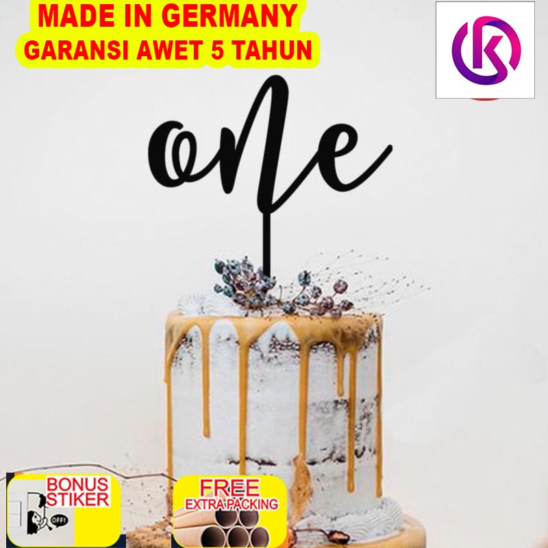 

Promo Cake Topper One Acrylic | Topper One Birthday Baby Anak - 10cm