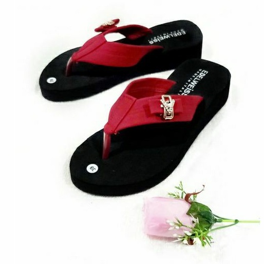 SANDAL JEPIT WANITA TERBARU - WEDGES WANITA - SANDAL JAPIT WANITA (HAMBEK)