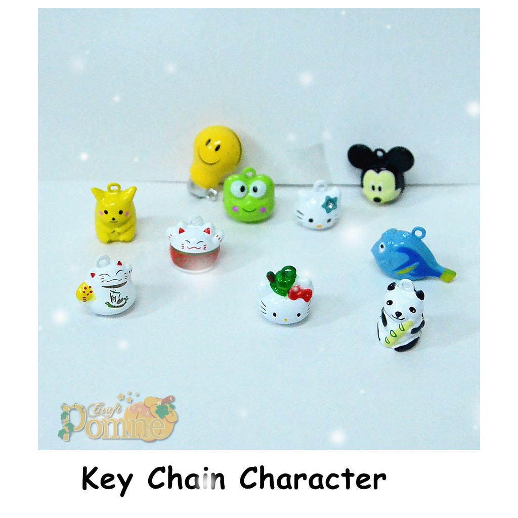 Key Chain Character cute / Gantungan Kunci mini dengan gambar Lucu