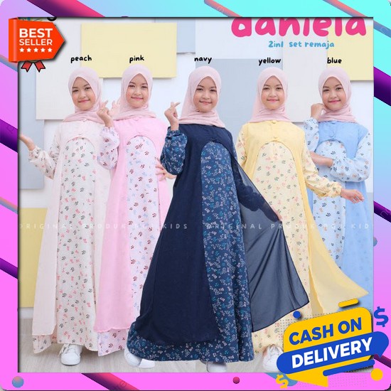 Terbaru Gamis Anak Usia 9 10 11 12 13 14 Tahun Gamis Terbaru Anak Baju Anak Perempuan Kirana Syar'I 