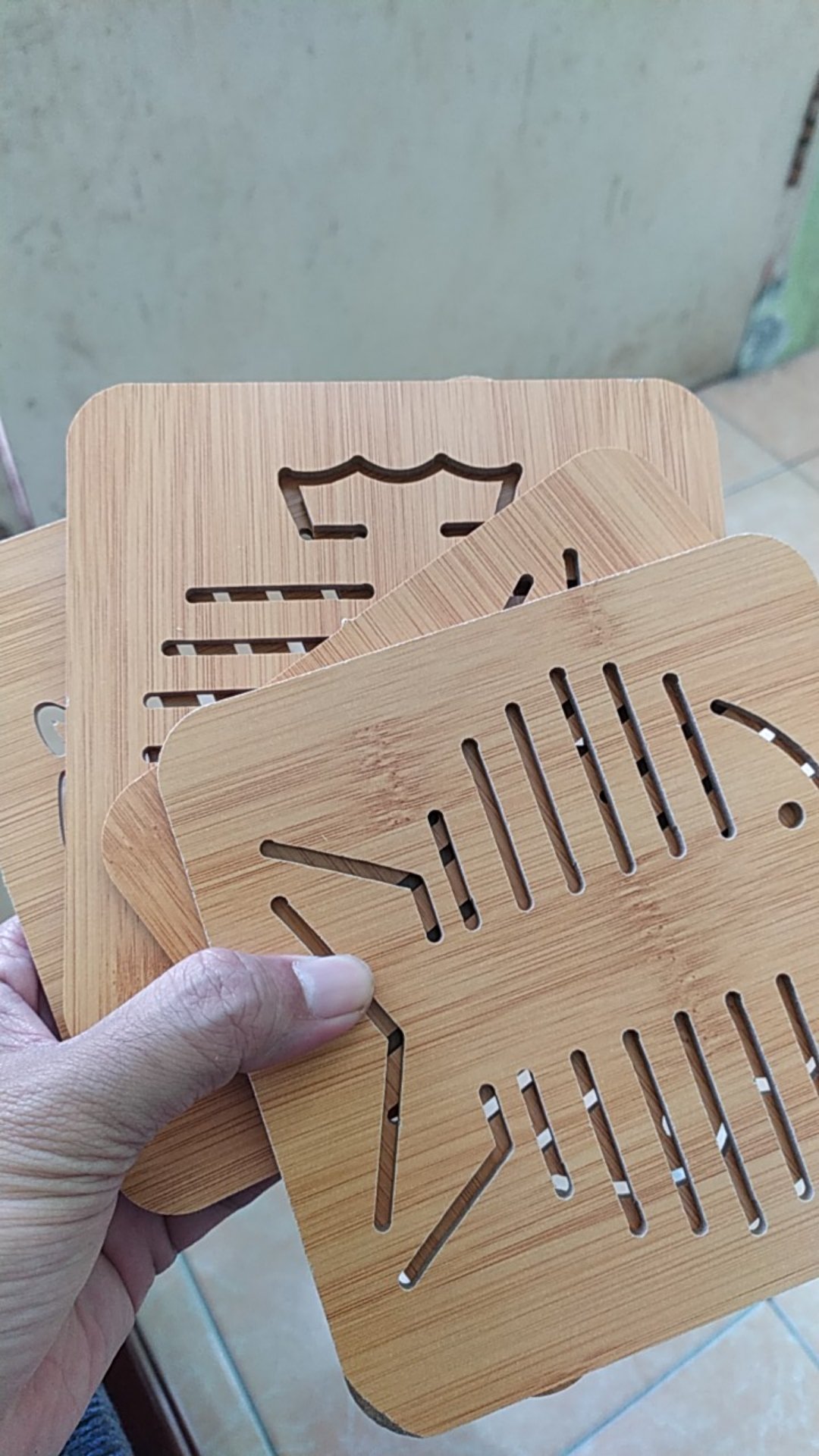 Tatakan Piring Tatakan Panci Panas Kayu Karakter