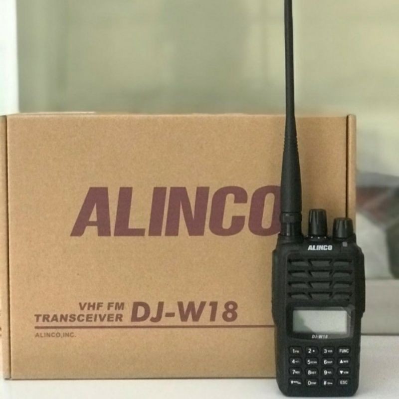 HT ALINCO DJ W18 VHF WATERPROOF / HT ANTI AIR ALINCO DJ W18 VHF ORIGINAL VHF 136 - 174 MHZ