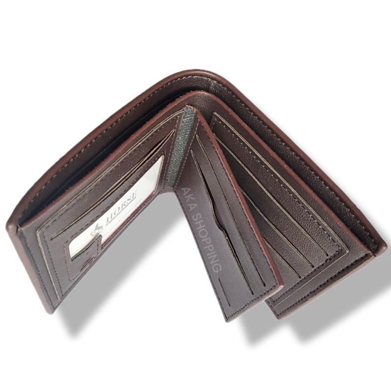 Dompet Pria Kulit PU Leather Import HORSE KINGDOM H03 Original Termurah