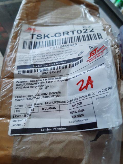 New Upgrade Ongkir 1kg! Pompa Air Dc 12v 250 Psi + Adaptor 10a Cuci Mobil Motor Ac