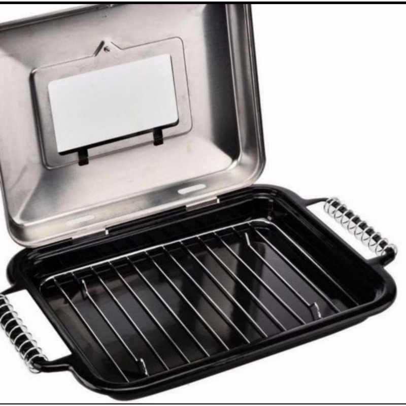 crystal oven maspion 26cm / alat panggangan bbq ikam ayam sosis bakar