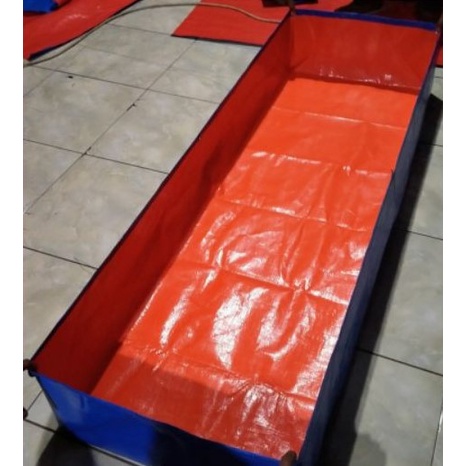 TERPAL KOLAM IKAN  A5 1,50x0,50x0,50/Terpal ikan mini/Terpal kolam kotak/Terpal kotak