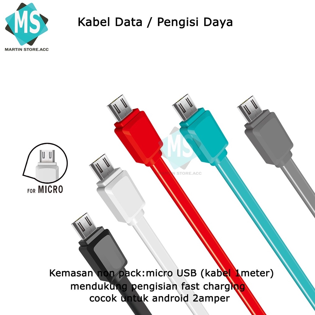 KABEL DATA MICRO USB SUPPORT 2A For Samsung / Xiaomi / Vivo /oppo