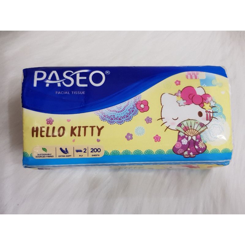 TISSUE PASEO CHARACTERS HELLOKITTY 200 SHETS