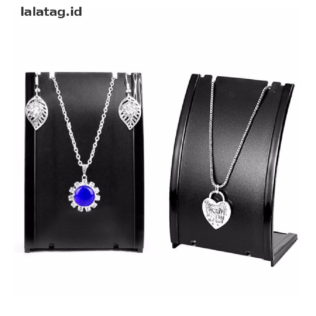 [lalatag] Plastic Necklace Holder Pendant Earrings Display Stand Jewellry Stand Display [ID]