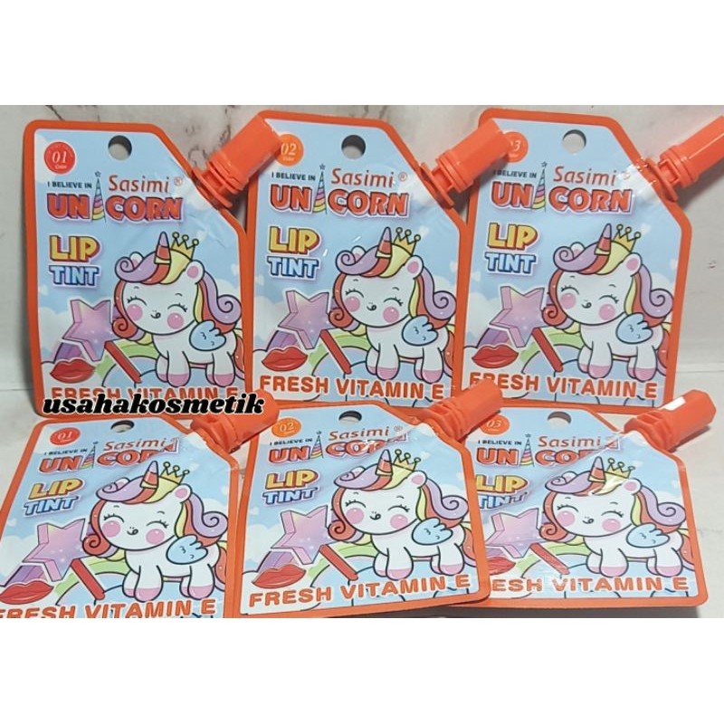 ECER LIP TINT SASIMI UNICORN FRESH VIT E DI BIBIR NO.S12015