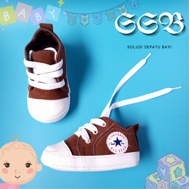 Sepatu anak bayi umur 0-12 bulan laki laki perempuan belajar berjalan/merangkak