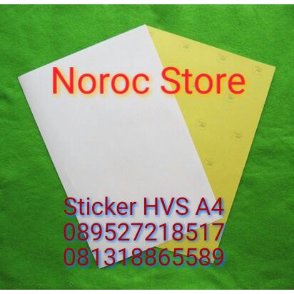 

Kertas Sticker / Sticker HVS dove / Sticker HVS doff ukuran A4