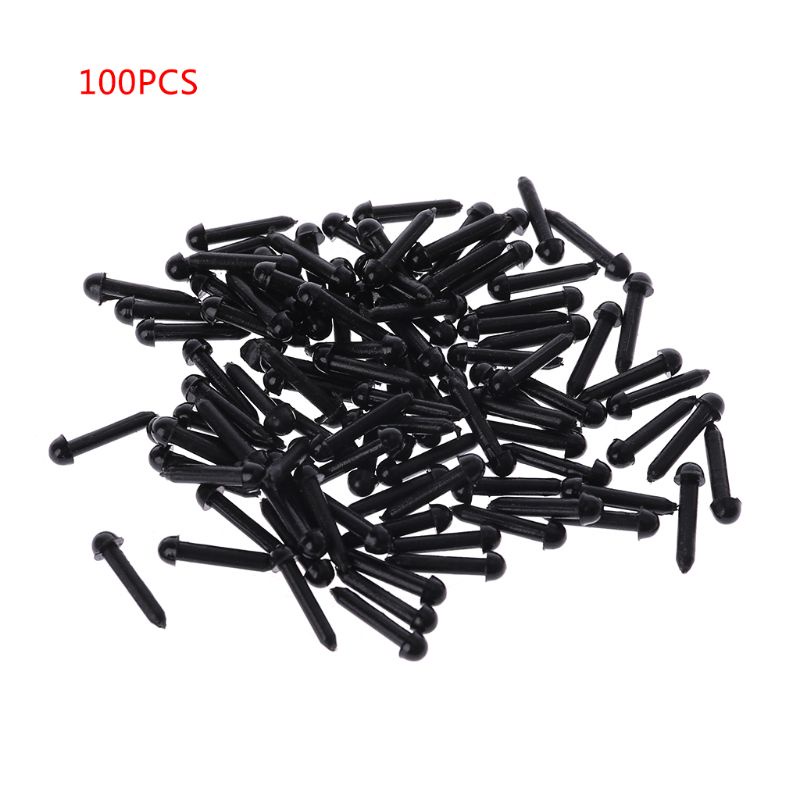 Mary 100Pcs 3mm/4mm/5mm/6mm DIY Untuk Boneka Wayang Plastik Hitam Pin Safety Eyes Untuk Han