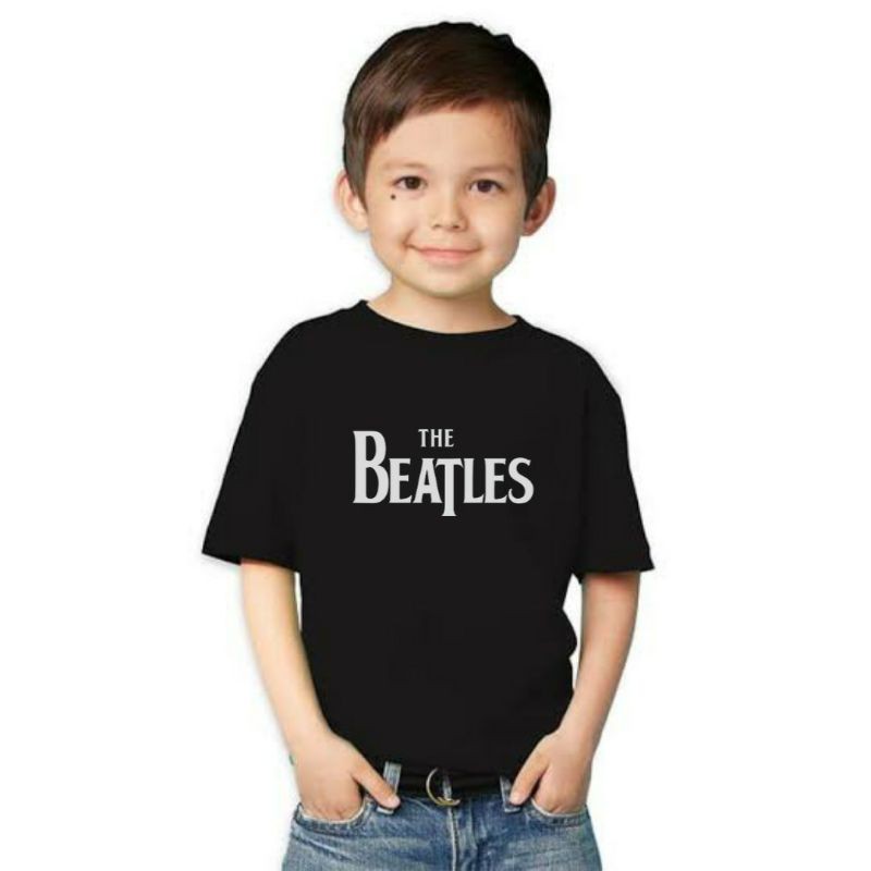 kaos anak the beatles band musik ready S M L XL XXL bahan katun combed 30s