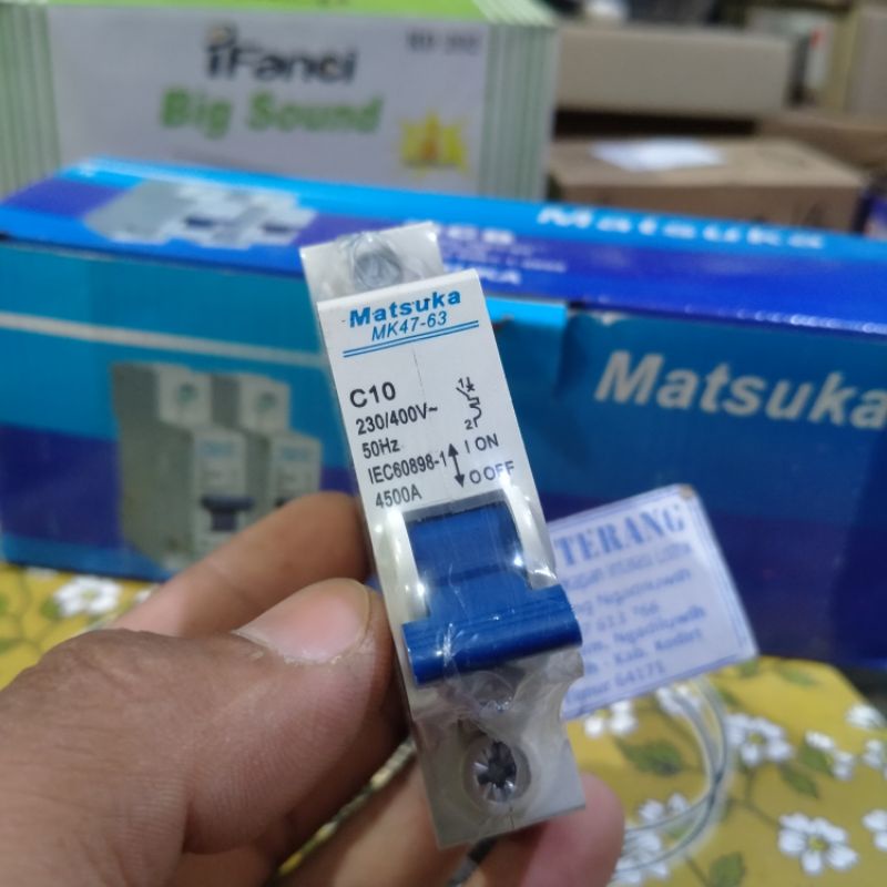 MATSUKA MCB MATSUKA 2A 4A 6A 10A 16A 20A 25A 1Phase SNI LMK Grosir