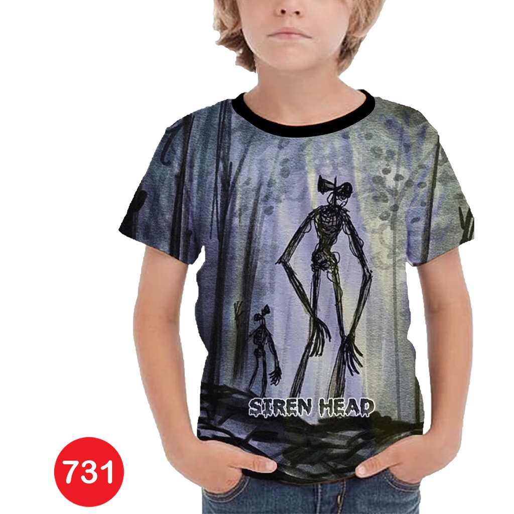 Baju Anak Siren Head Baju 3D Kartun TV Animasi #COWO-731