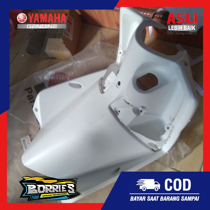 LEG SHIELD 14D-F8312-20 COVER KONTAK YAMAHA MIO SOUL KARBU PUTIH PART