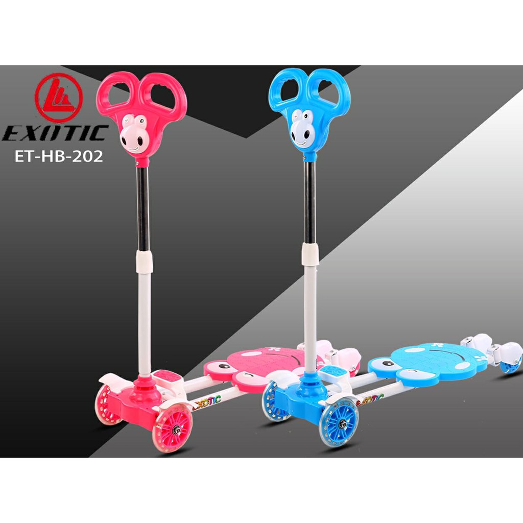 SKUTER KODOK / SKUTER ANAK RODA 4 / SKUTER MURAH / 4 WHEEL FROG SCOOTER