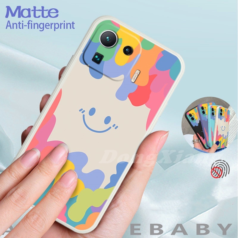 Gradient TPU Case for Huawei Y7A Y6 Pro 2019 Nova 5T Nova7i P30 Lite Ice Cream Color Smiley Soft Square Silicone Cases