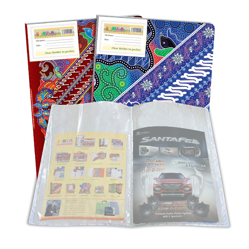 

Clear Holder Batik 40 Poket / DOCUMENT KEEPER / DISPLAY BOOK