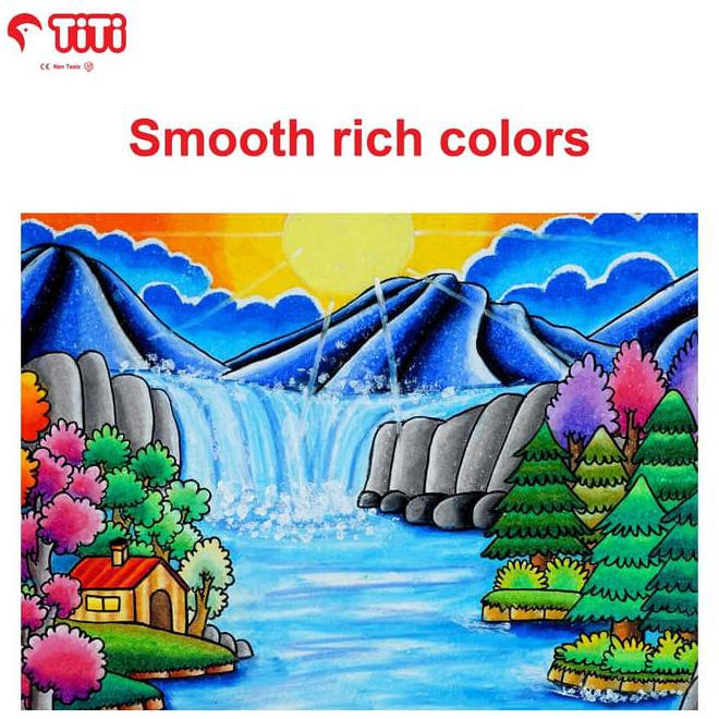 

Oil Pastel / Krayon Minyak Titi Ti-P-12Cr / 12 Warna / Colors Best Seller