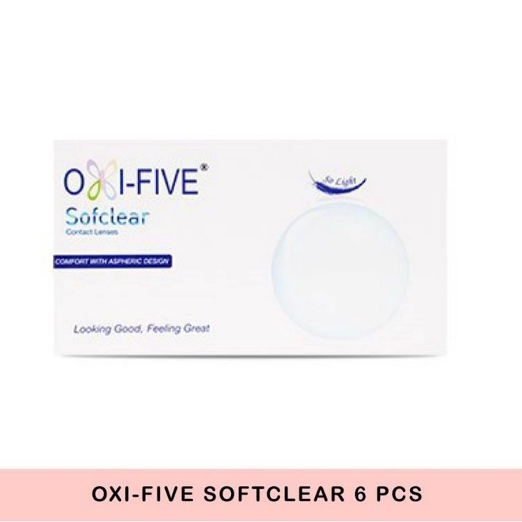 Softlens Oxi Five Bening Clear By Omega / Softlens Bening OXIFIVE Bulanan / softlens oxifive clear bening