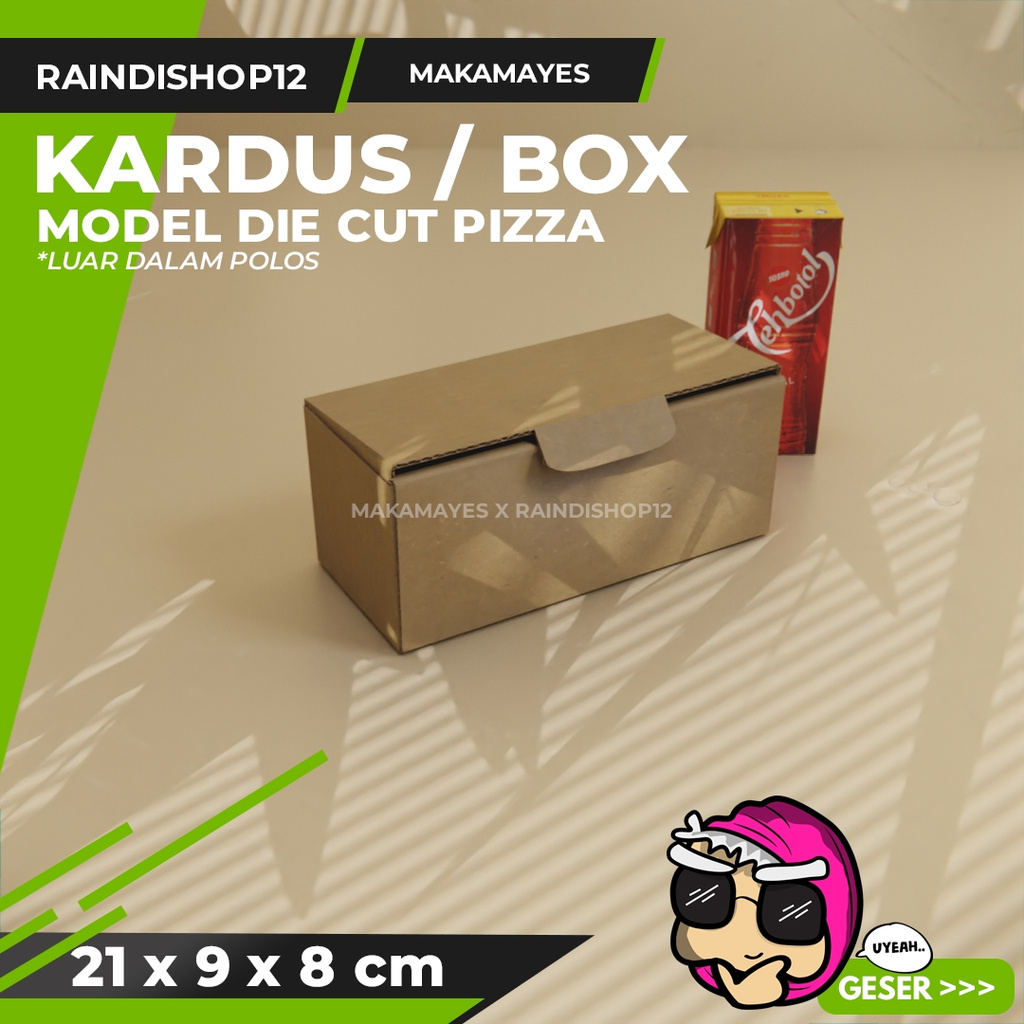 

(MIN 5 PCS) BOX 21 X 9 X 8 CM KARDUS DIE CUT PIZZA KEMASAN PACKAGING KADO