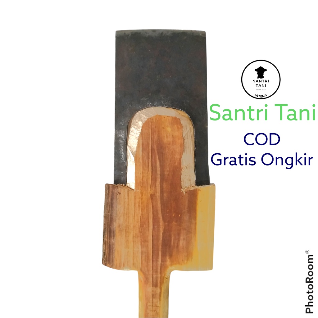 Lempak Gagang Kayu | Linggis Dodos Plat Baja | Lencek Gali Tanah