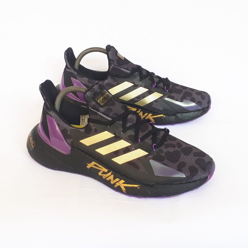 Sepatu Pria Wanita Adidas X9000L4 Boost Cyberpunk 2 Black Purple Gold Original