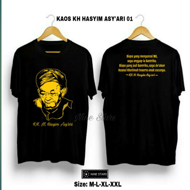 Kaos KH Muhammad Hasyim Asy'ari Pendek