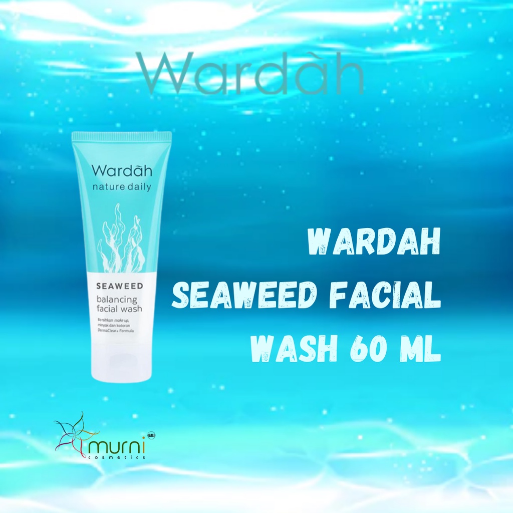 WARDAH NATURE DAILY SEAWEED BALANCING FACIAL WASH 60ML