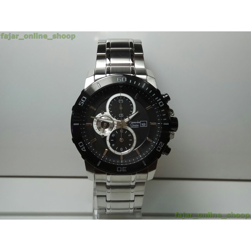 Jam Alexandre Christie AC 6473 MC Silver Black Original