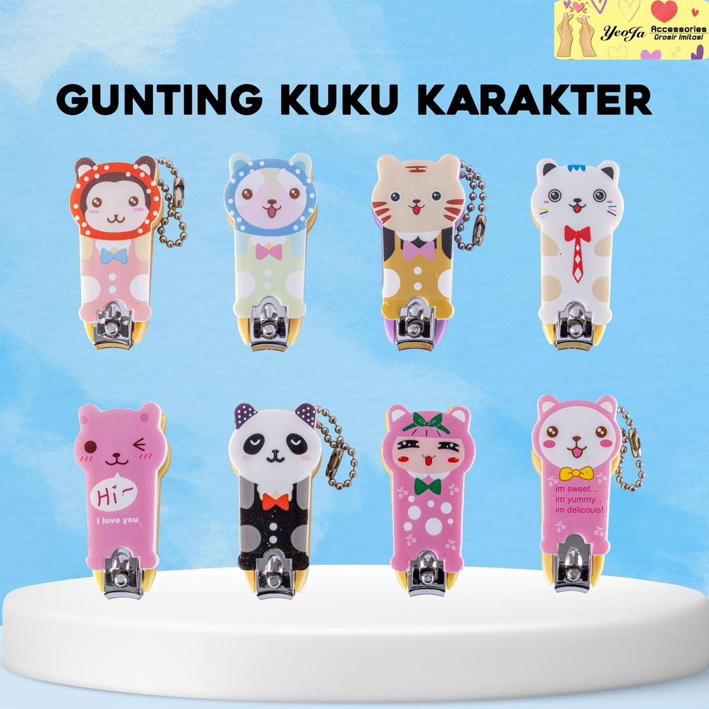 Gunting Kuku Motif Karakter - A07