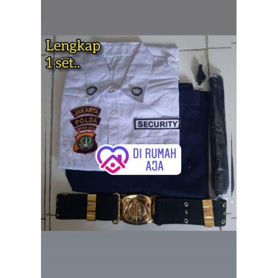 SERAGAM PDH SATPAM SATU SET/BAJU PDH SECURITY SATPAM