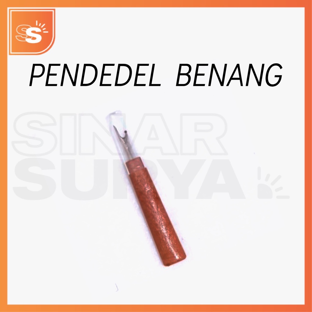 Pendedel Benang Plastik &amp; Kayu / Tetelan / Sontekan Bahan / Seam Ripper