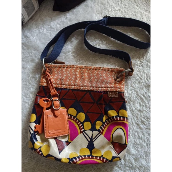 tas Fossil keyper safari cross body preloved