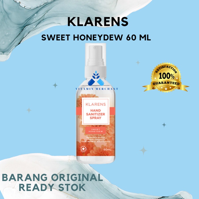 klarens hand sanitizer sweet honeydew 60 ml