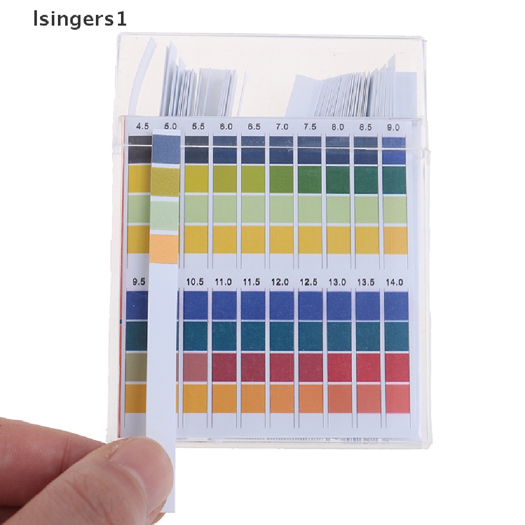 (lsingers1) Kertas Strip Uji pH / Level Asam Alkaline 0-14 Universal