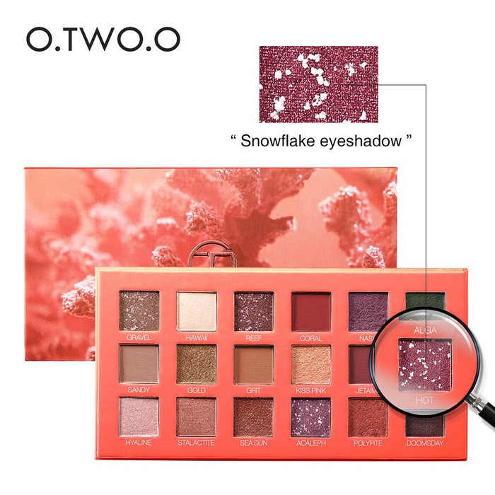 OTWOO EYESHADOW PALET 18 WARNA GLITTER (9995) KK#533