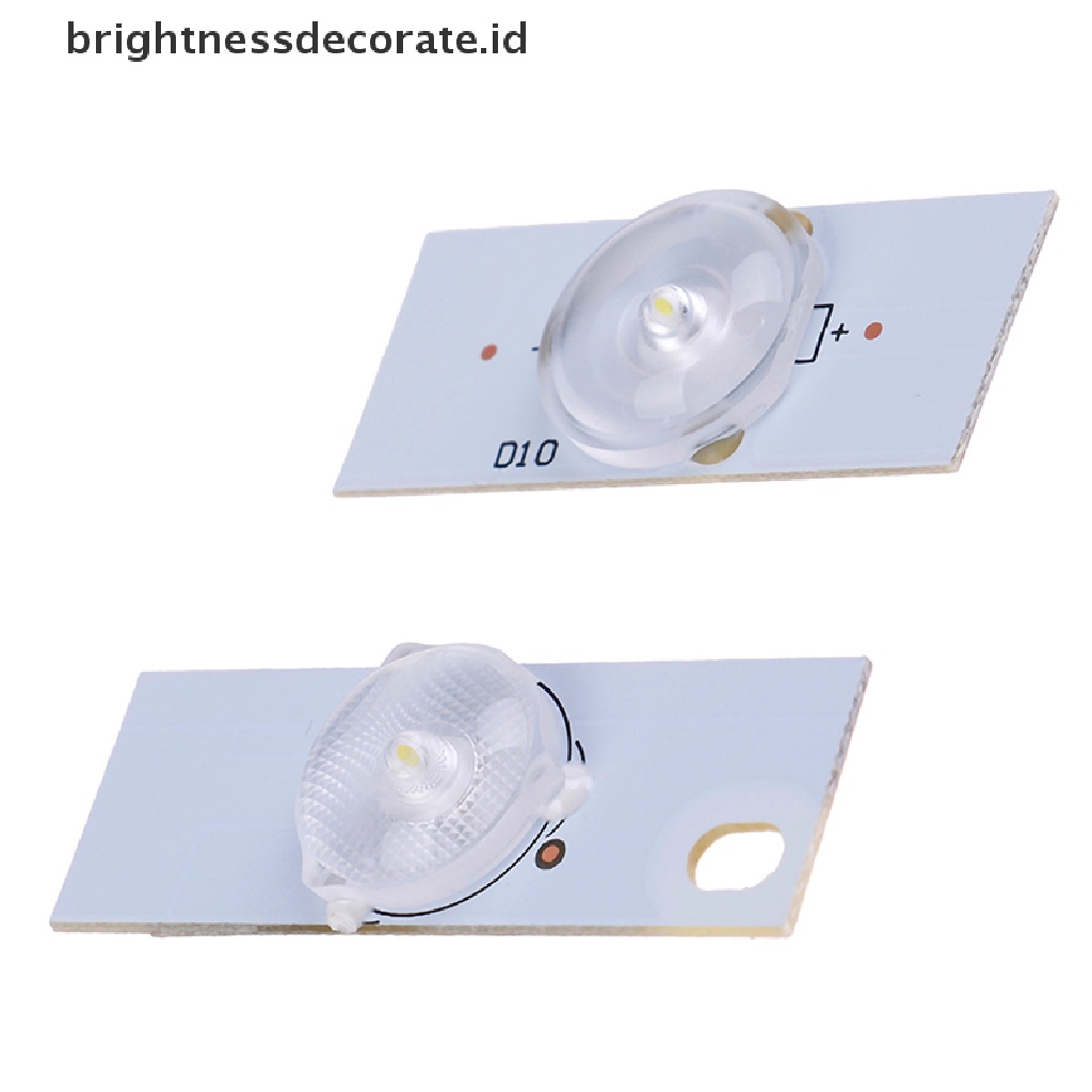 20pcs Lampu Manik-Manik 3v 6v Smd Dengan Filter Lensa Optik Untuk Led 32-65 Inch