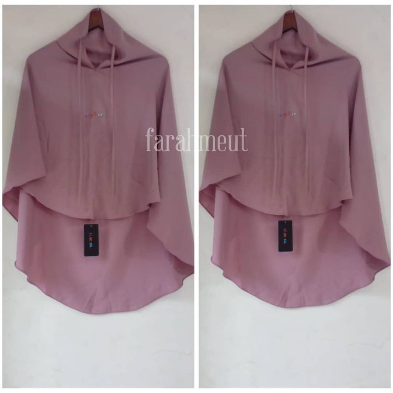 sisesa khimar/bergo syariah violet blossom