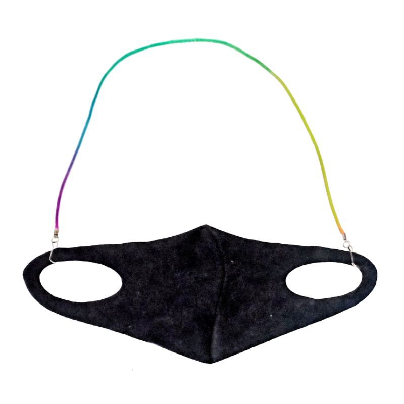 Kalung Gantungan Masker Strap Mask Hanging Silky Rainbow Gradation Series