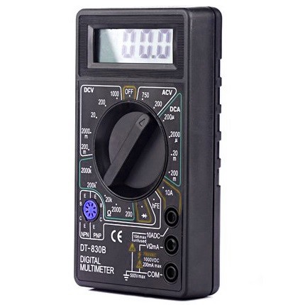 Vastar Pocket Size Digital Multimeter - DT830B - Black