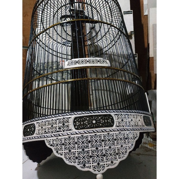 sangkar murai full akrilik premium / sangkar murai batu / sangkar fiber / sangkar ukir / kandang mur